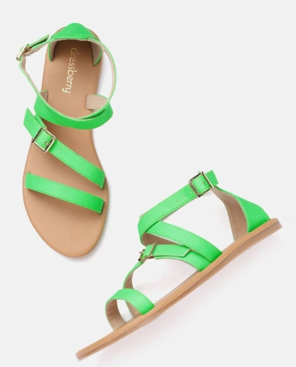 Neon open toe sandal