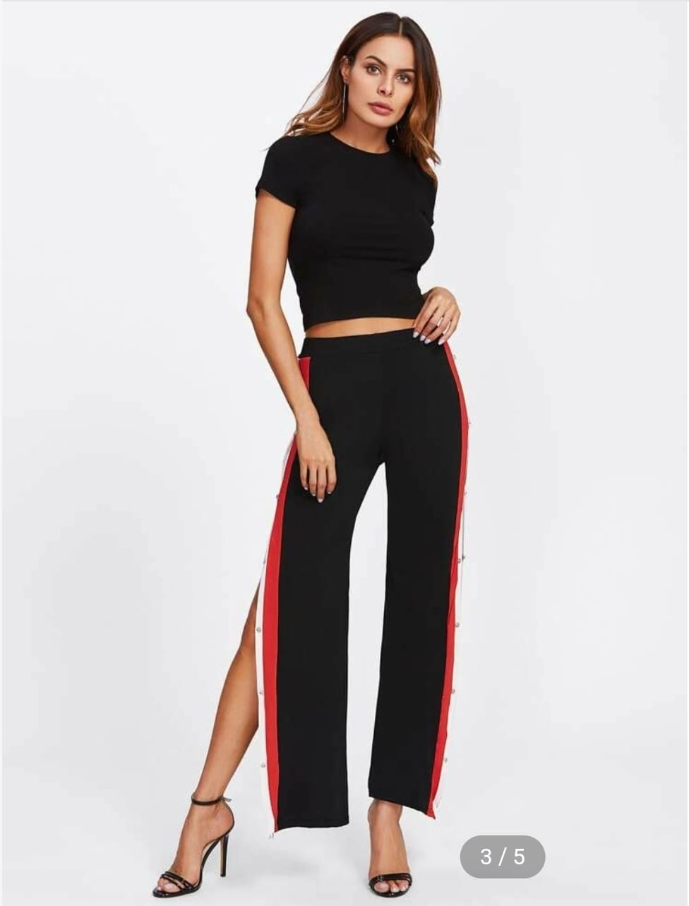Side button slit pant  Cameo Outfits