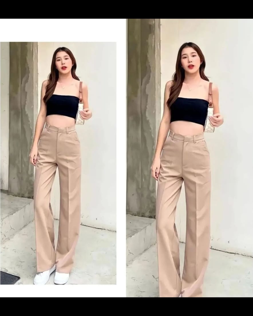 Amazon.com: High Waist Wide Leg Suit Pants Women Spring Korean Streetwear  Loose Straight Trouser Black XS: Clothing, Shoes & Jewelry