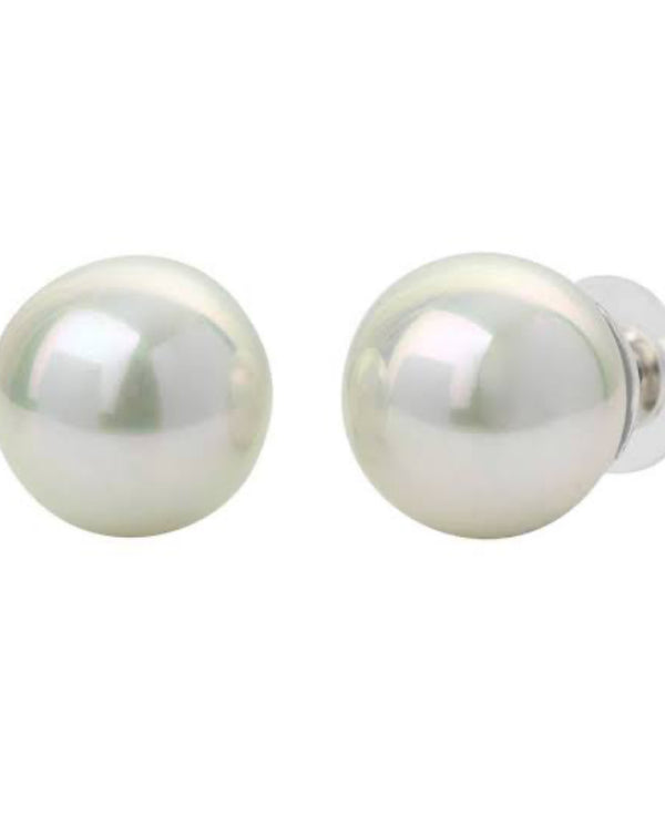 Korean uni Pearl studs Round