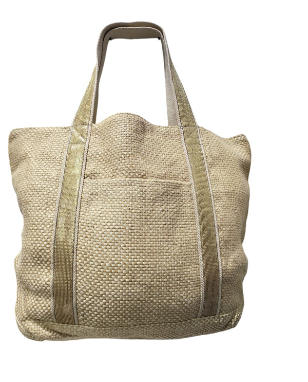 Woven gold sequin Tote bag