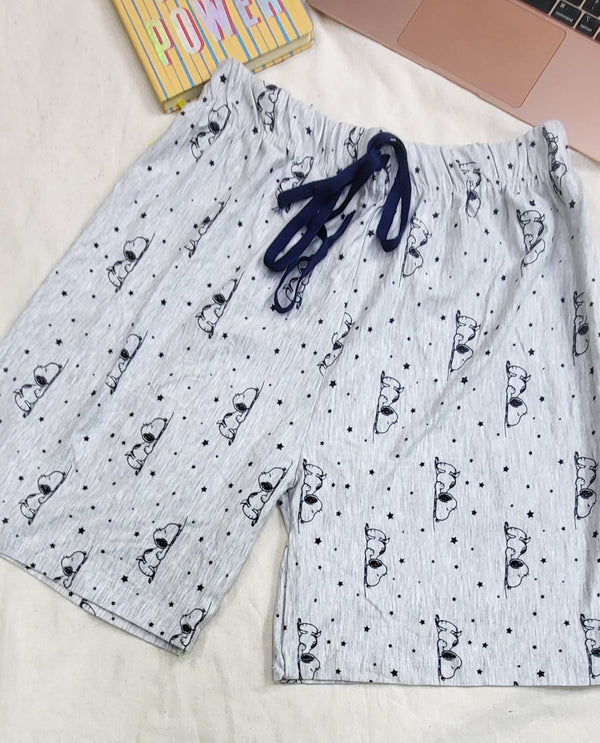 Night wear pj shorts snoopy