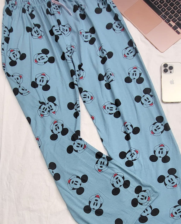 Night wear adjustable waist full pj pajama mickey