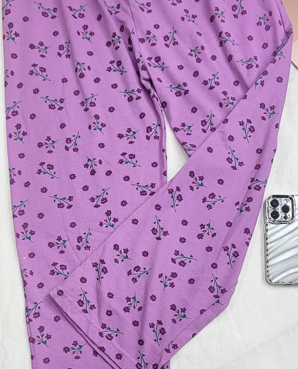 Night wear adjustable waist full pj pajama pink bloosom