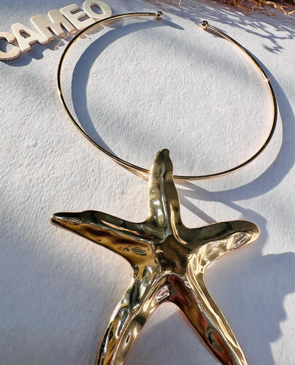 Starfish adjustable necklace