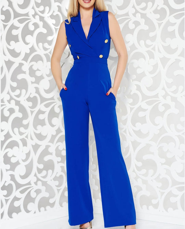 Electric Blue work staple jumpsuit